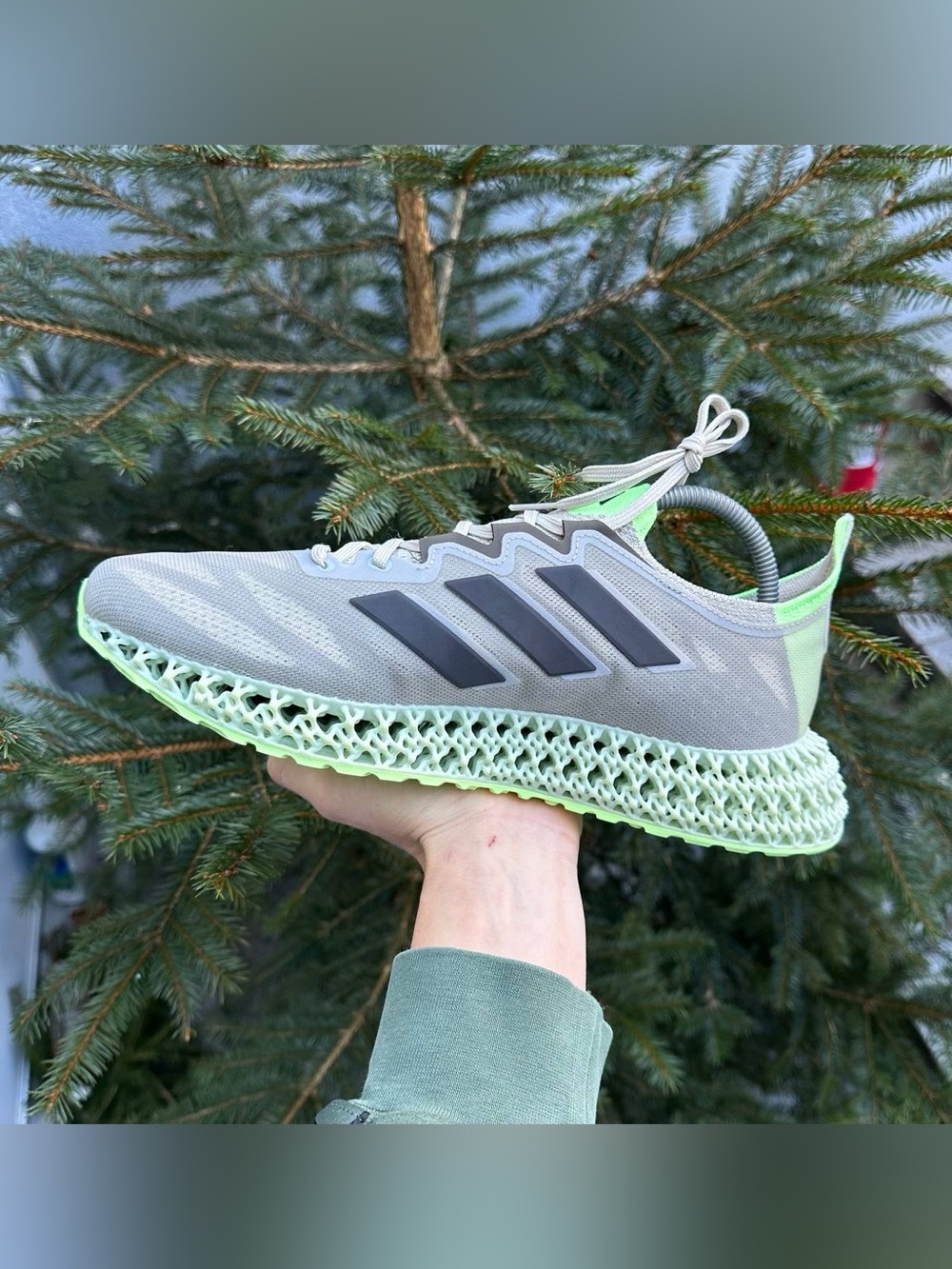 Running shoes Adidas 4DFWD 3 Putty Grey mens brand new - Picture 3 of 5